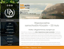 Tablet Screenshot of ddauto.pl